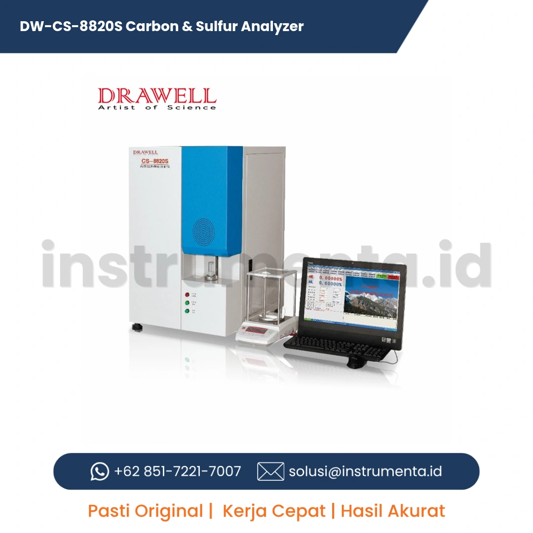 Jual Carbon and Sulfur Analyzer DW-CS-8820S Drawell Distributor Resmi Ready Stock